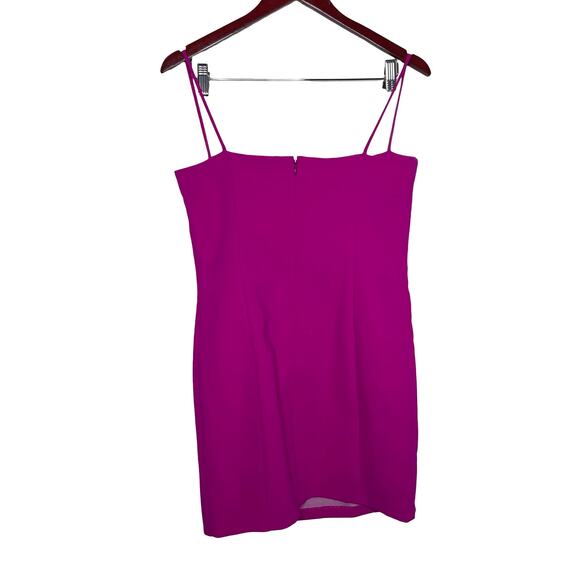 Amanda Uprichard Sassy Mini Dress in Dark Hot Pink & Flamingo Rose Sz M - Picture 5 of 5